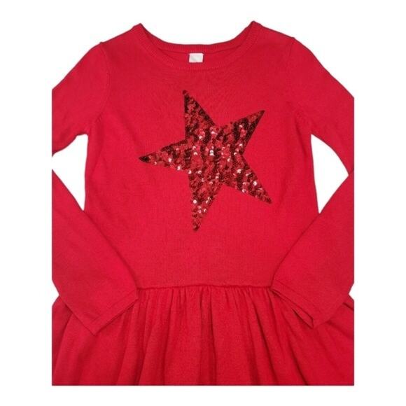 Cat & Jack Red Knit Dress - Picture 2 of 7